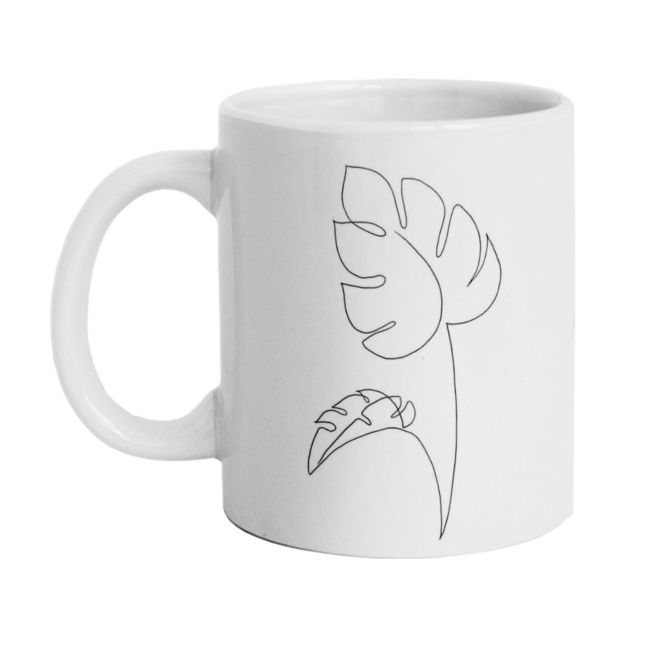 ماگ دارلی طرح برگ مینیمال مدل DarlyM377