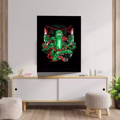 تابلو مدل Rick &amp; Morty کد F-1059