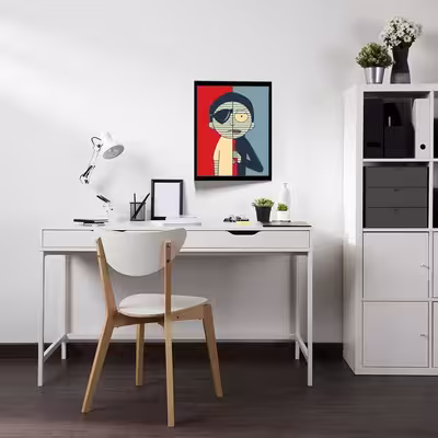 تابلو مدل Rick &amp; Morty کد F-1026