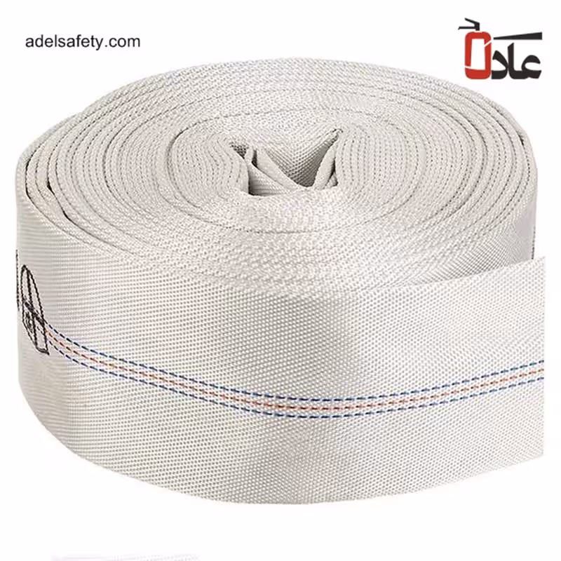 شیلنگ نواری آتش نشانی برزنتی 20 متری سایز 1/2 1 اینچ  دو سر کوبل شده فشار کاری 10 بار