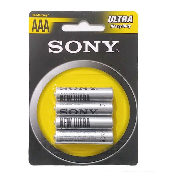 باتری کارتی 4 عددی نیم قلمی سونی - باتری نیم قلم Sony - افرا پخش 