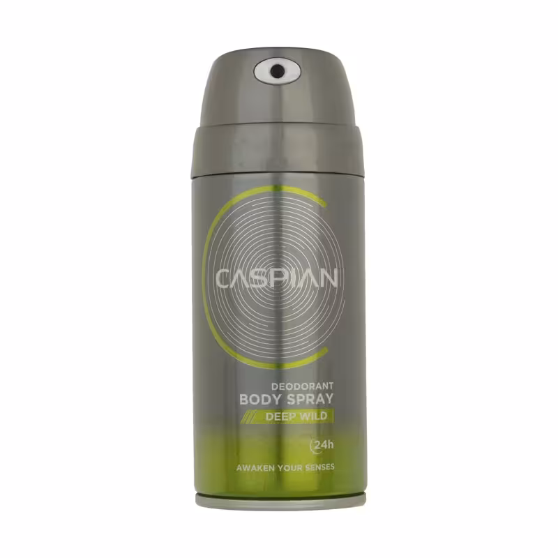 اسپری بدن مردانه کاسپین مدل DEEP WILD حجم 150 میلی لیتر اصل