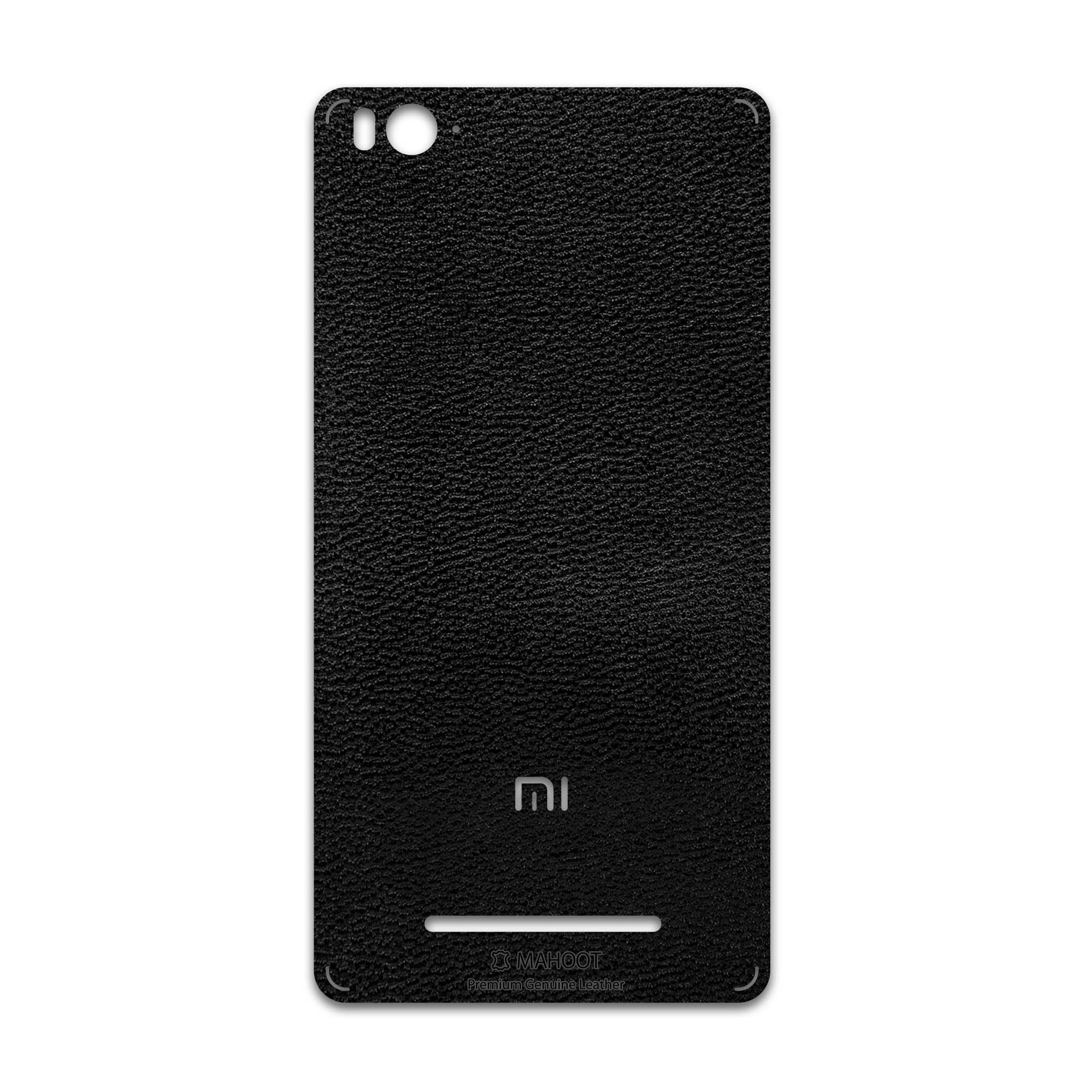 برچسب پوششی ماهوت مدل Black-Leather مناسب برای گوشی موبایل شیائومی Mi 4