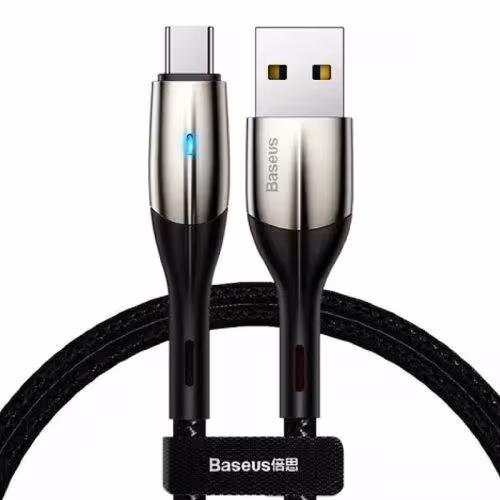 کابل شارژ و دیتا فست Type-C باسئوس مدل TZCATSP-A01 3A  طول 1 مترBaseus TZCATSP-A01 3A Charging Cable Type-C, 1M