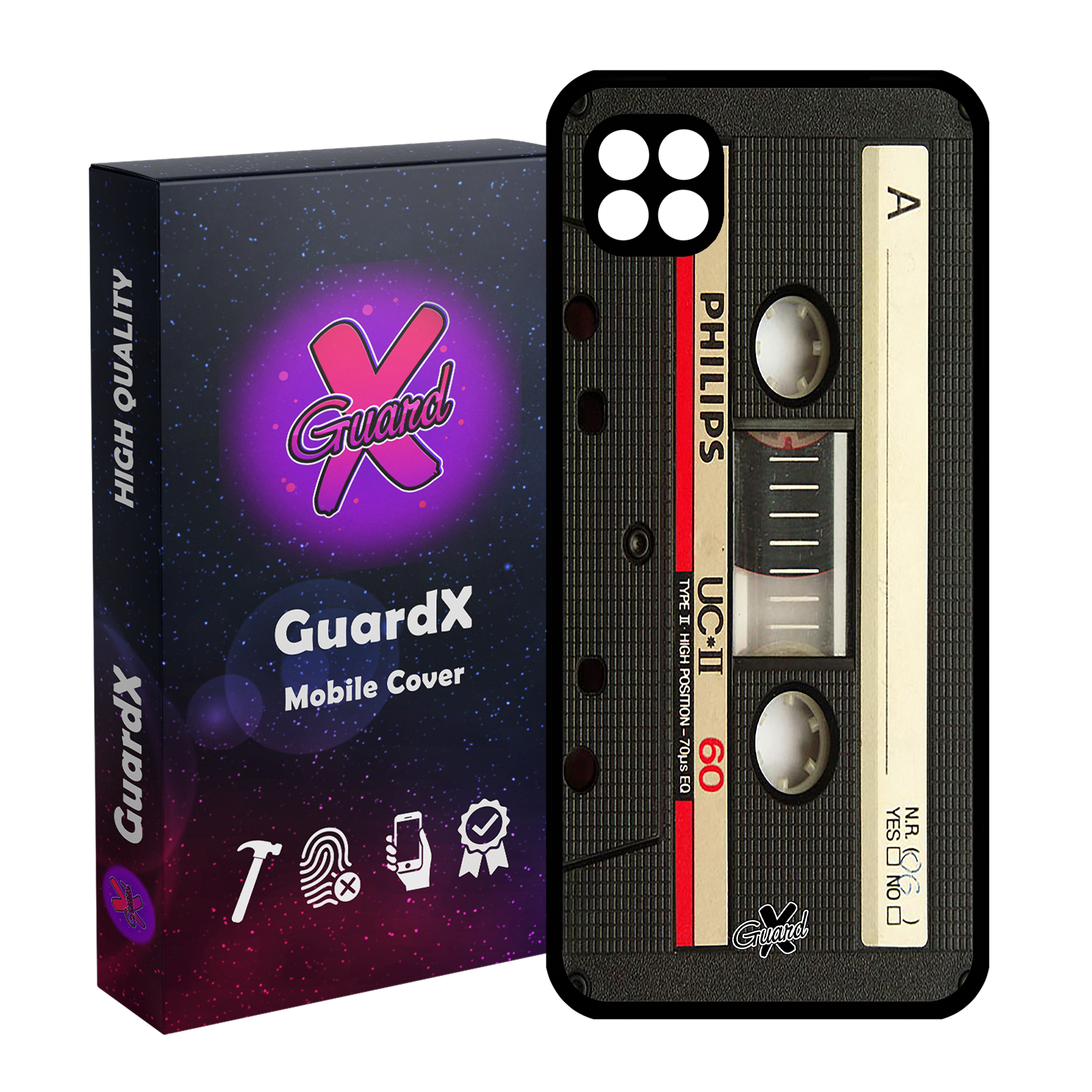کاور گارد ایکس طرح Cassette مدل Glass10063 مناسب برای گوشی موبایل سامسونگ Galaxy A22 5G