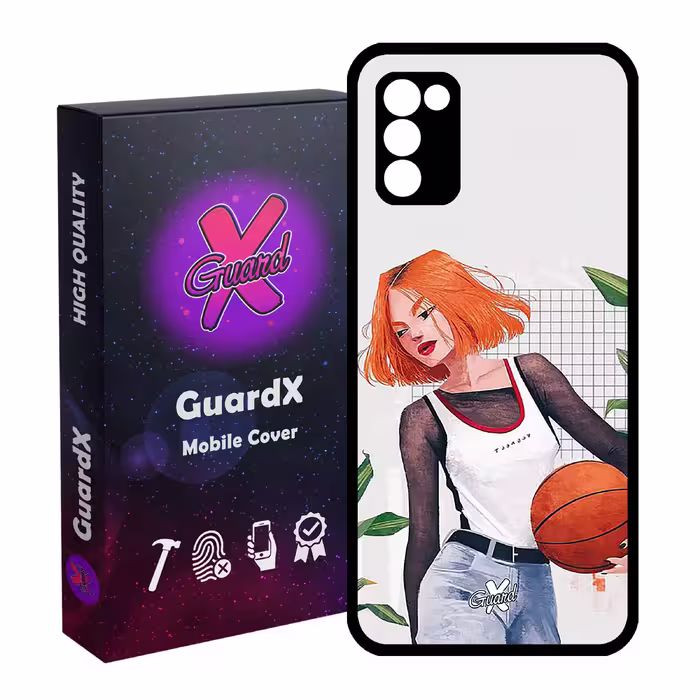 کاور گارد ایکس طرح Girl مدل Glass10338 مناسب برای گوشی موبایل سامسونگ Galaxy A02s / M02s