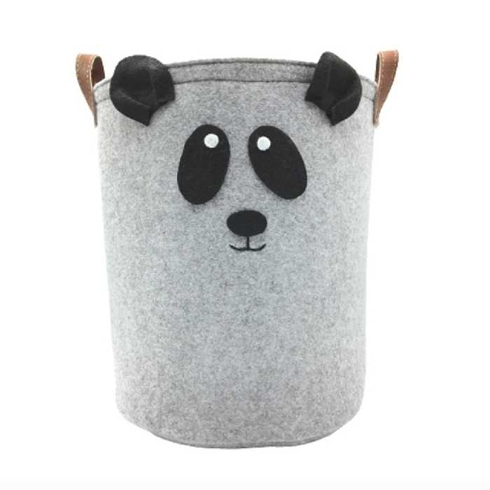 سبد لباس کودک نمدی  سبد اسباب بازی کودک طرح پاندا