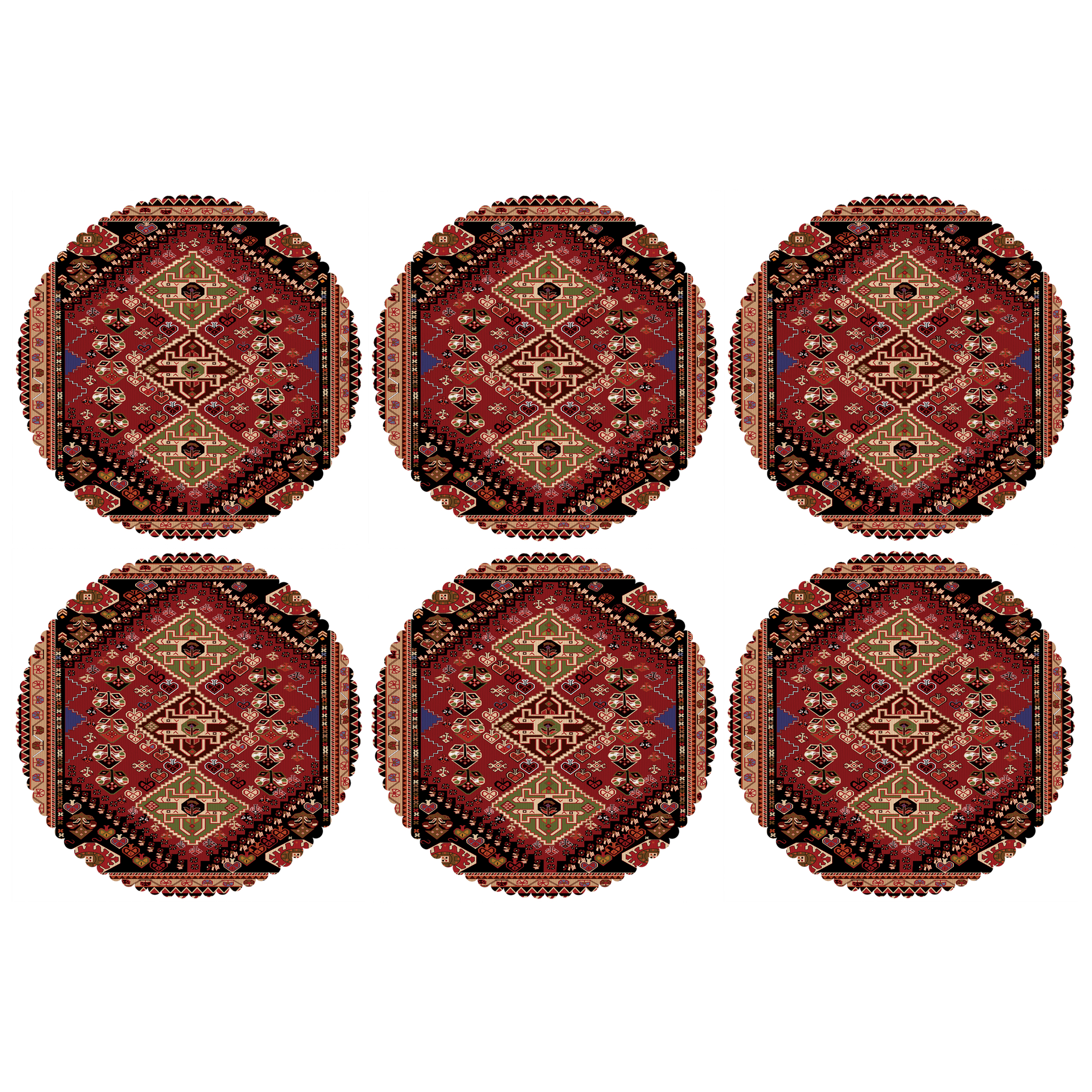 زیربشقابی مدل U2-42453 بسته 6 عددی