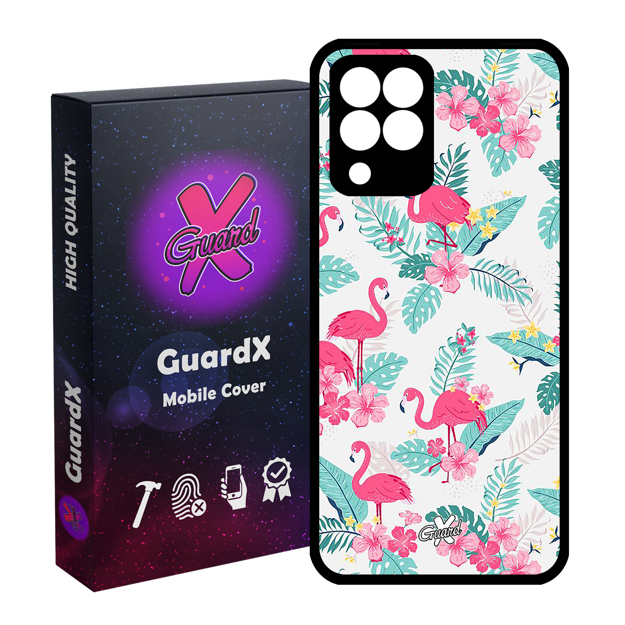 کاور گارد ایکس طرح فلامینگو مدل Glass10274 مناسب برای گوشی موبایل سامسونگ Galaxy M33/M33 5G