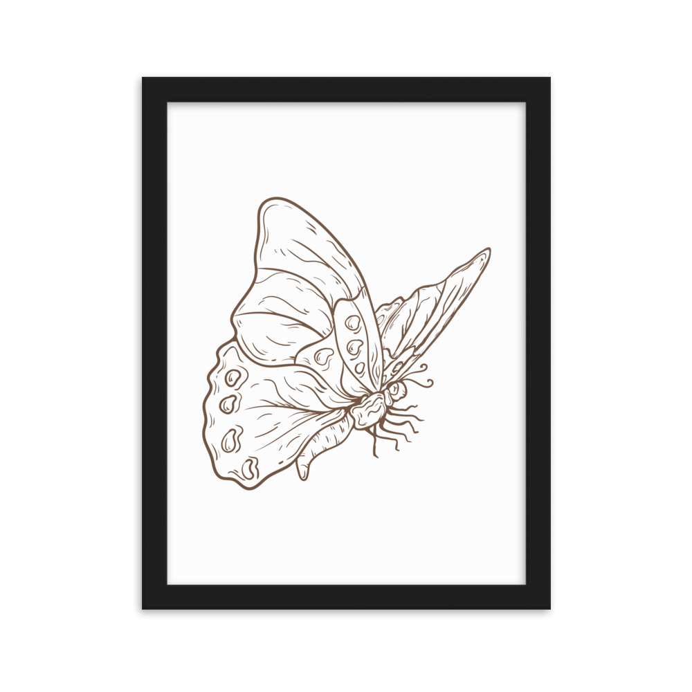 تابلو دکوراتیو مینیمال مدل پروانه کد 2799