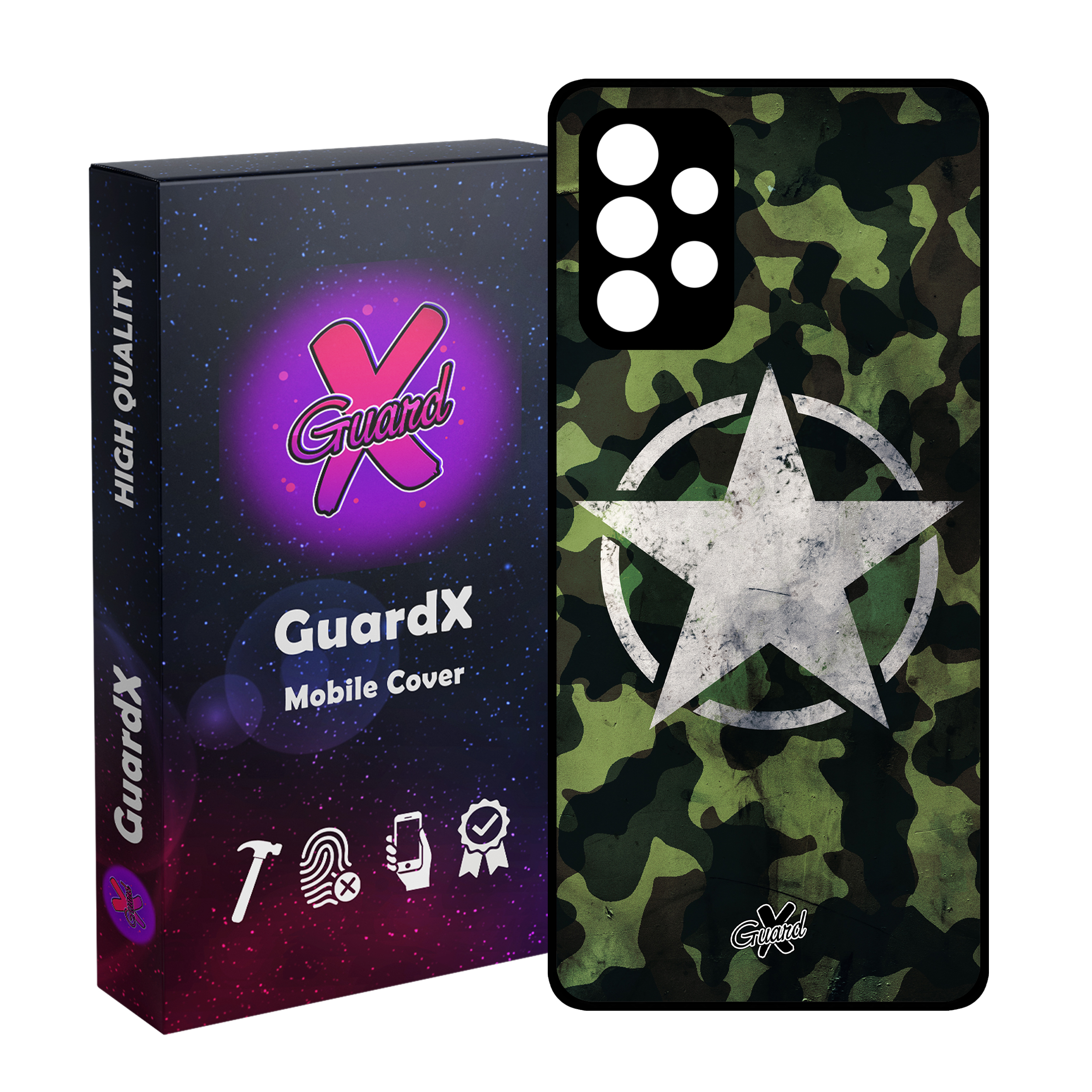 کاور گارد ایکس طرح Star مدل Glass10194 مناسب برای گوشی موبایل سامسونگ Galaxy A73