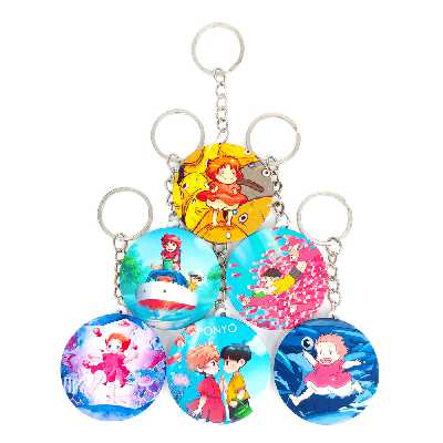 جاکلیدی خندالو مدل انیمه پونیو Ponyo کد 326A مجموعه 6 عددی