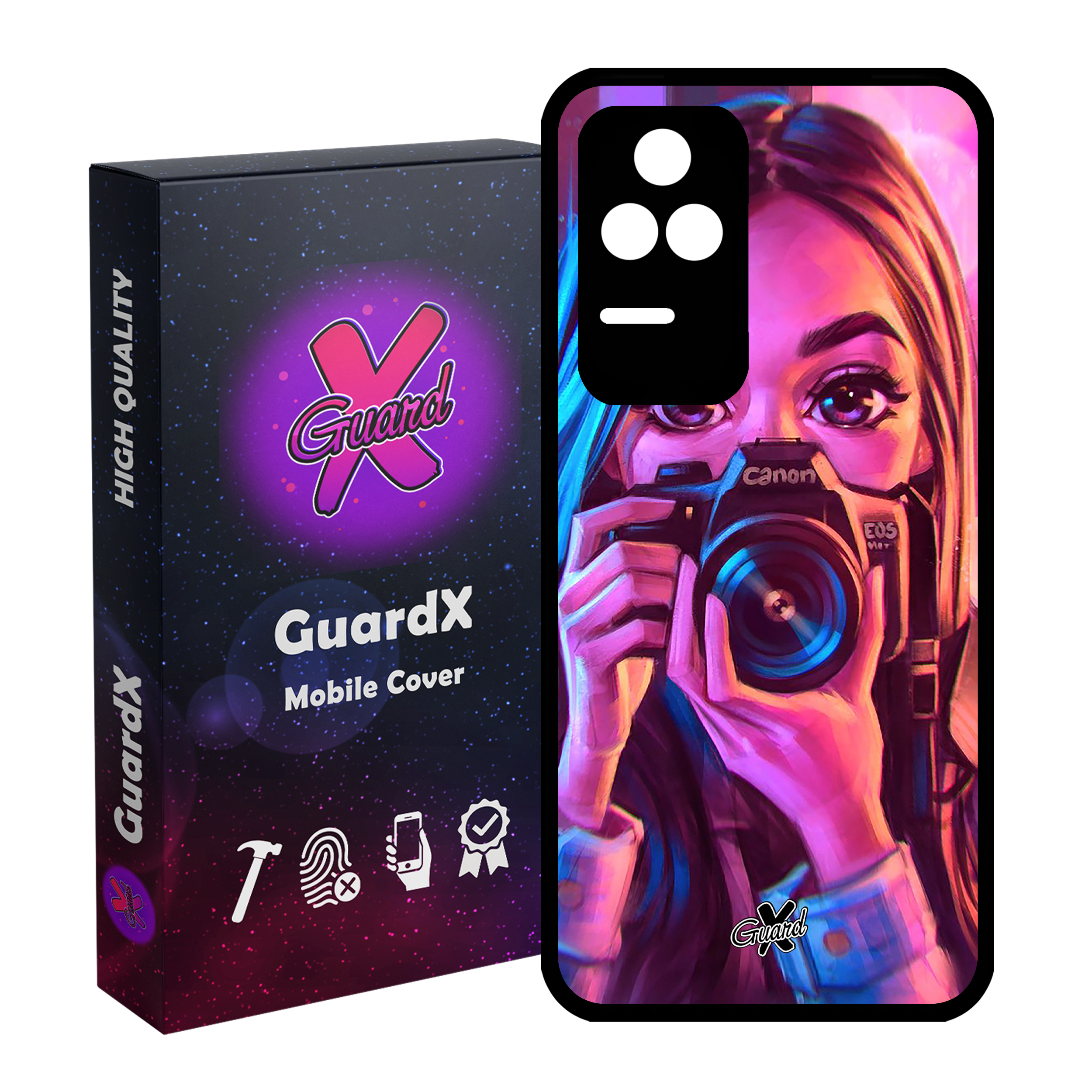 کاور گارد ایکس طرح دختر مدل Glass10288 مناسب برای گوشی موبایل شیائومی Poco F4/Redmi K40S