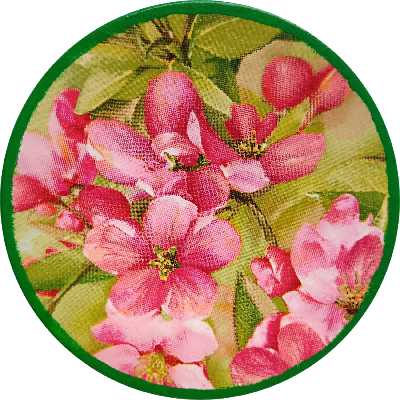 بشقاب دیوارکوب سفالی مدل بهار کد 4 مجموعه 3 عددی