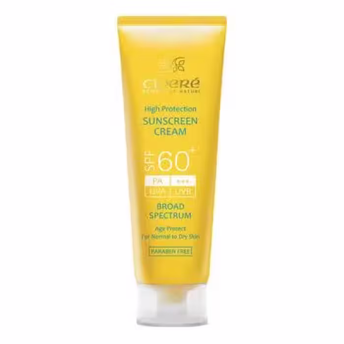 کرم ضد آفتاب بی‌رنگ سینره مدل SPF60 مناسب انواع پوست، حجم 50 میلی‌لیتر