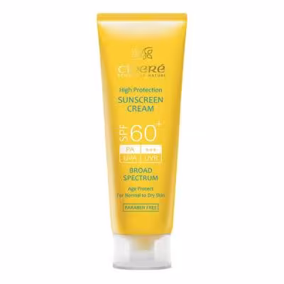 کرم ضد آفتاب بی‌رنگ سینره مدل SPF60 مناسب انواع پوست، حجم 50 میلی‌لیتر
