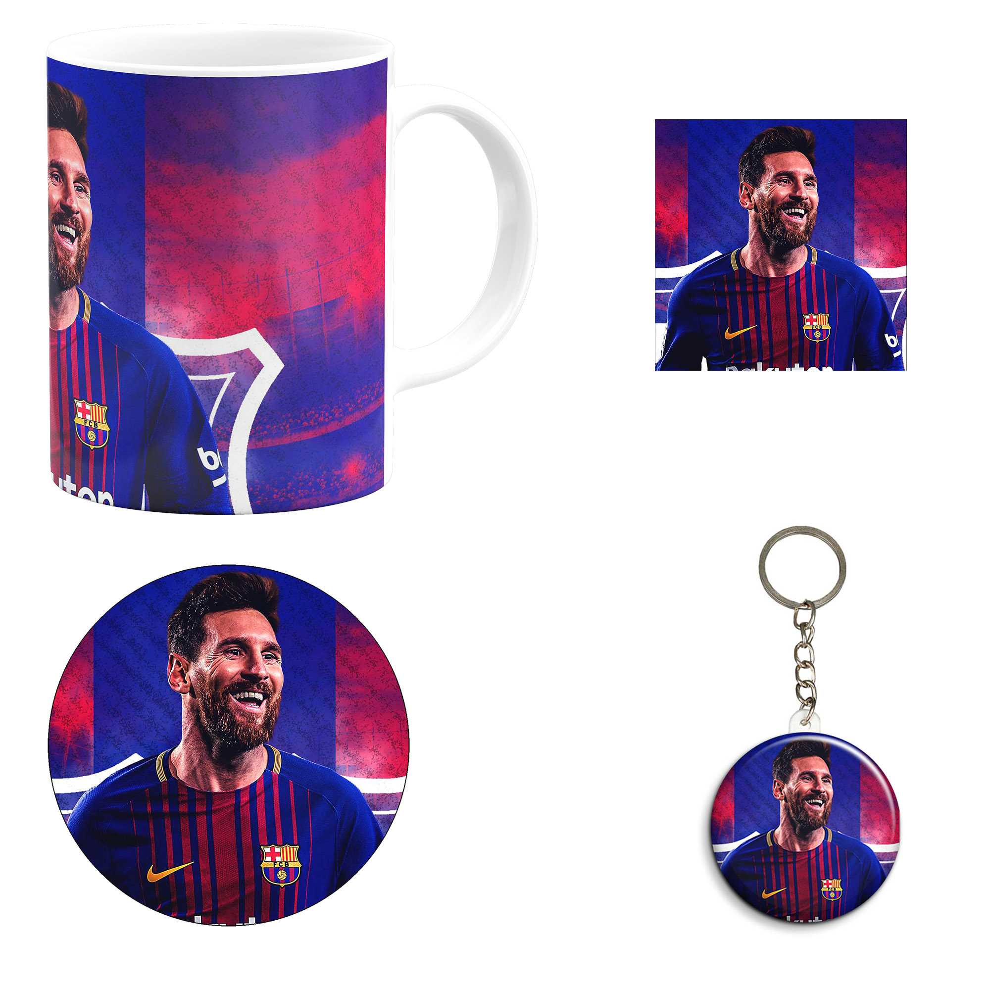 ست هدیه ماگ مدل لیونل مسی طرح Lionel Messi کد M3
