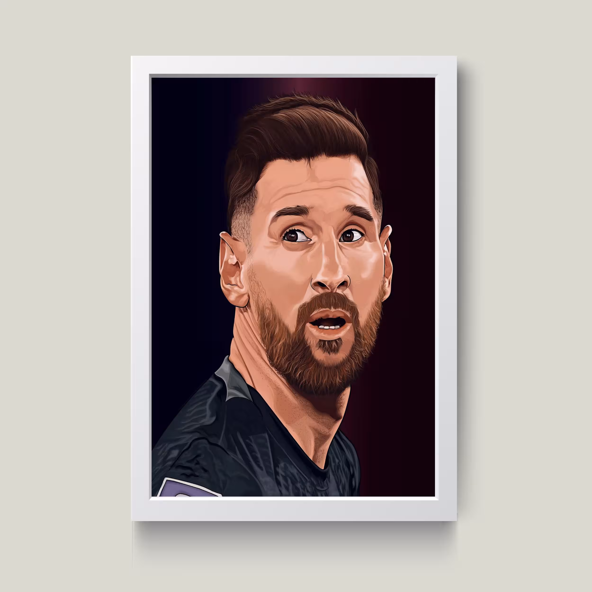تابلو مدل مسی LEO MESSI کدS2626-w