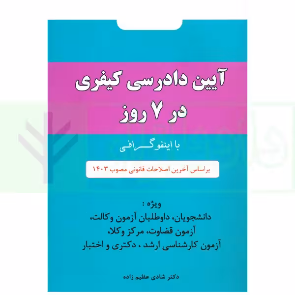 اینفوگرافی آیین دادرسی کیفری | دکتر عظیم زاده