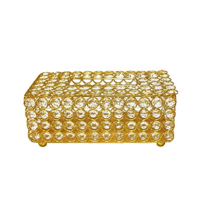 ست سطل و جای دستمال کاغذی مدل نگین دار