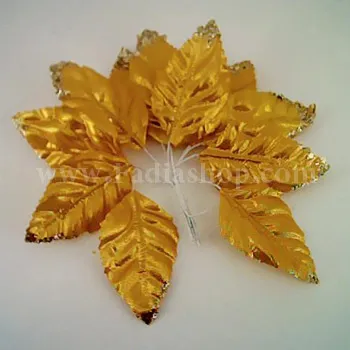 برگ تزئینی طلایی نقره ای
