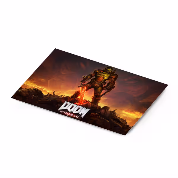 ماوس پد مدل بازی DOOM eternal