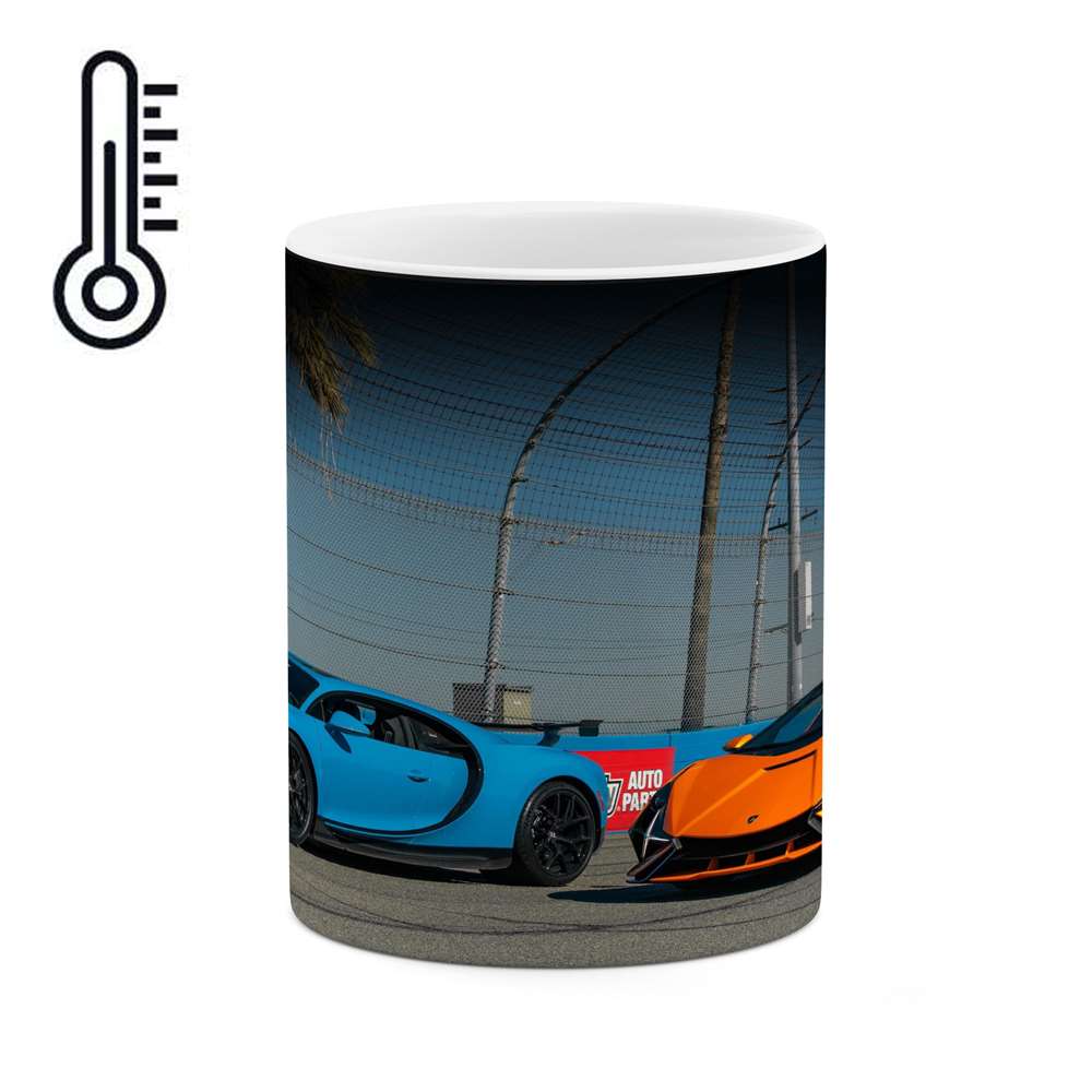 ماگ حرارتی کاکتی طرح ماشین مدل mgh16380