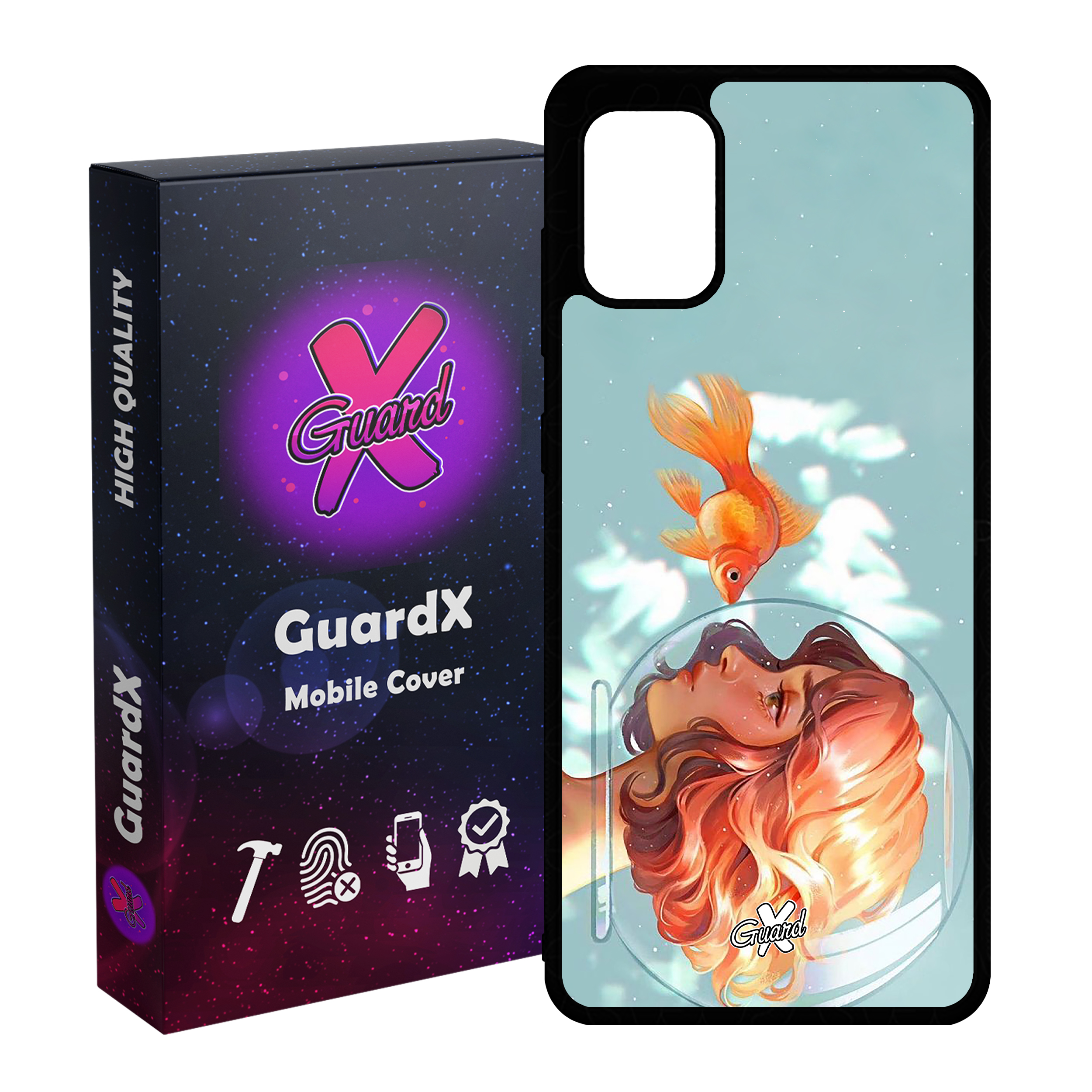 کاور گارد ایکس طرح Girl مدل Glass10020 مناسب برای گوشی موبایل سامسونگ Galaxy A51