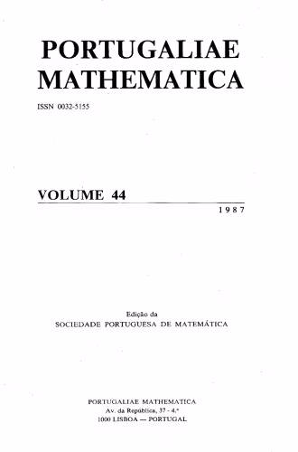 خرید و دانلود نسخه کامل کتاب Portugaliae Mathematica vol. 44