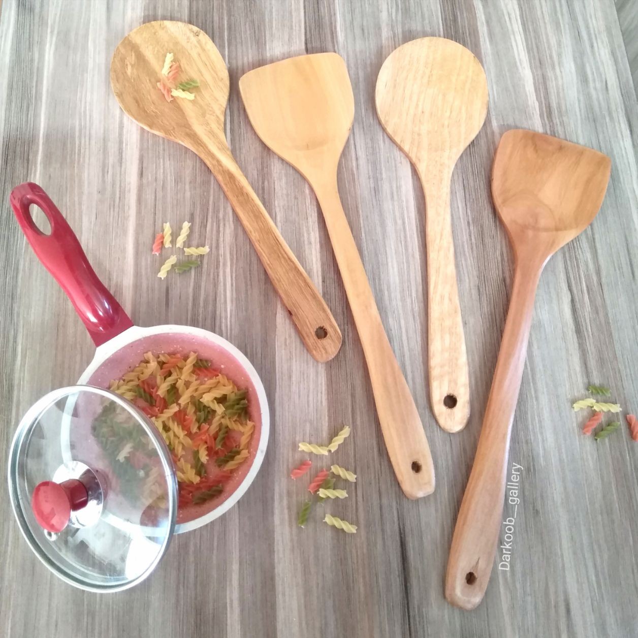 کفگیر چوبی بزرگ