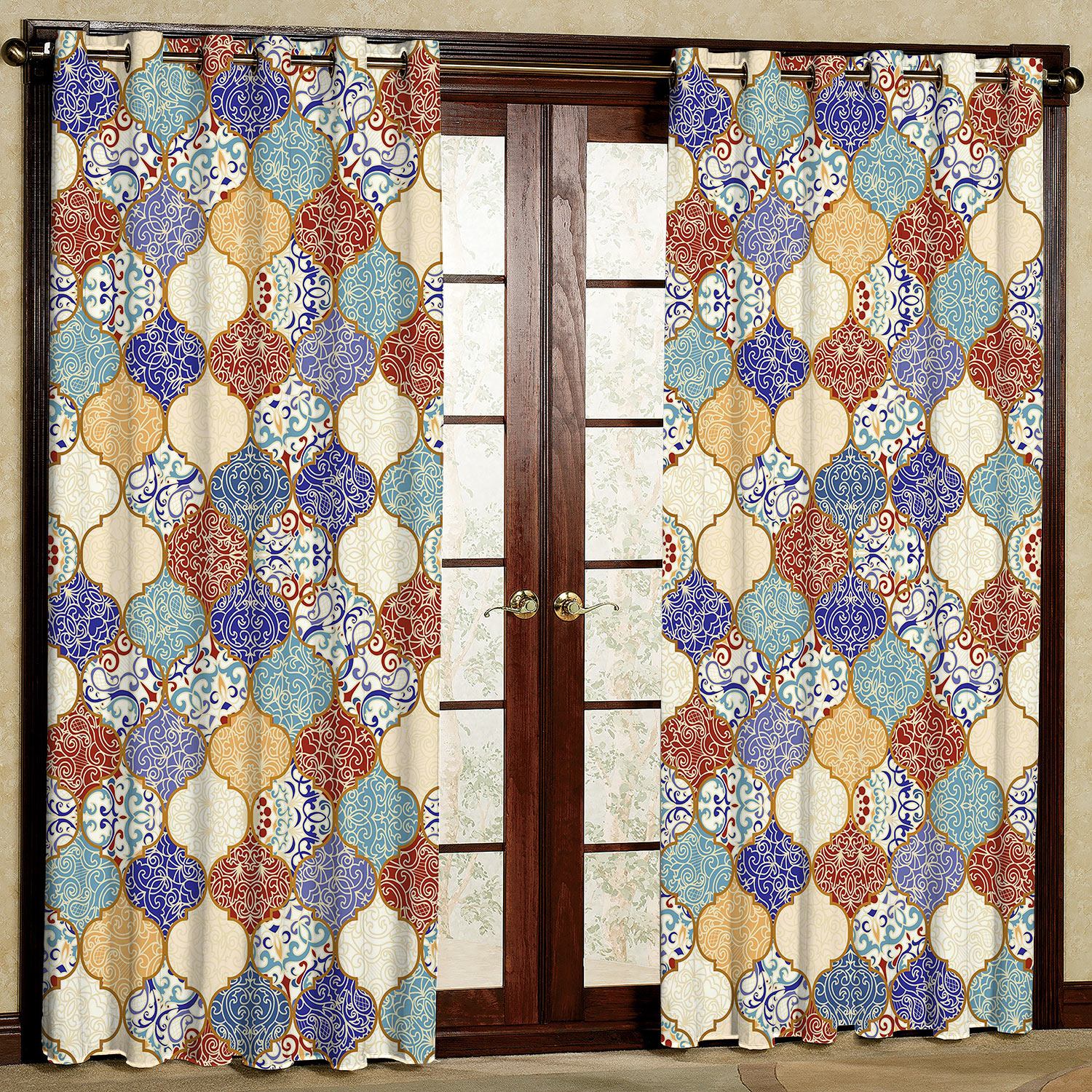 پرده مدل لوزی کد 1389 سایز 200x140 سانتی متر