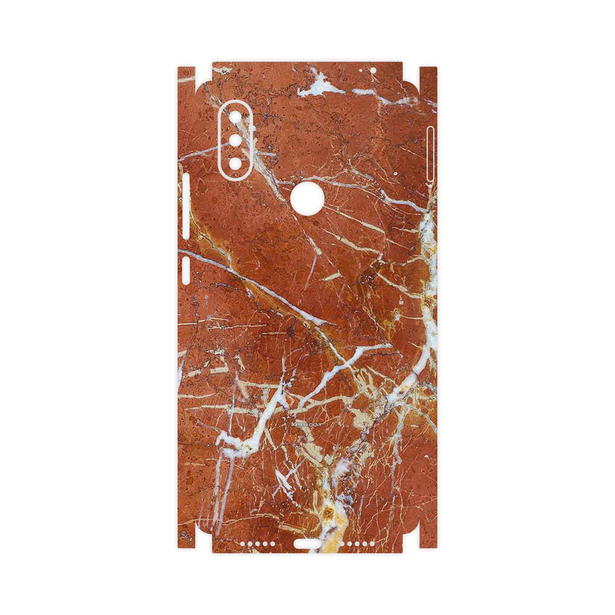 برچسب پوششی ماهوت مدل Red Marble-FullSkin مناسب برای گوشی موبایل شیائومی Mi 8 SE