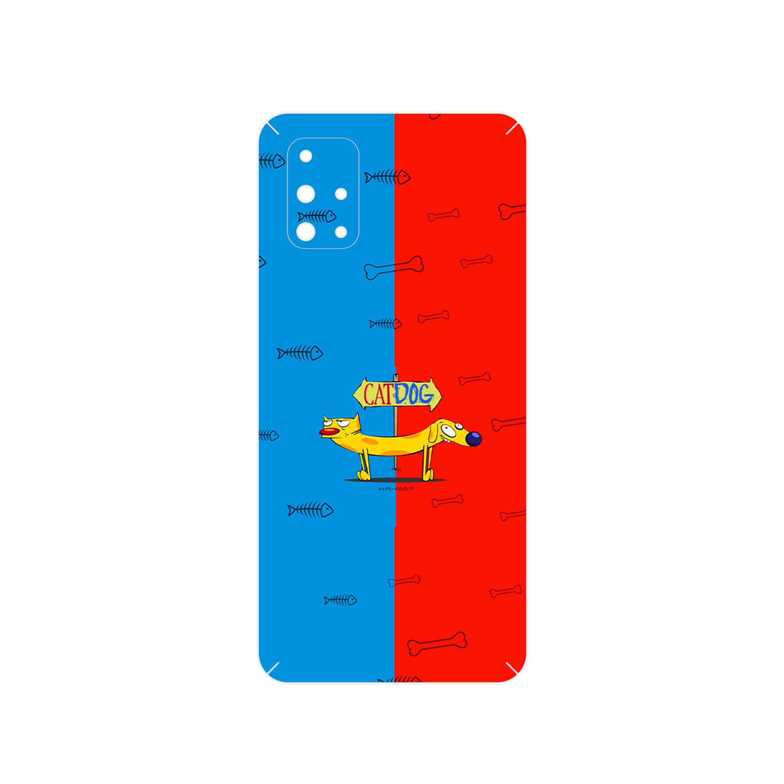 برچسب پوششی ماهوت مدل CatDog مناسب برای گوشی موبایل سامسونگ Galaxy M31S