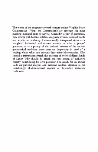 خرید و دانلود نسخه کامل کتاب Wisdom, Authority and Grammar in the Seventh Century: Decoding Virgilius Maro Grammaticus