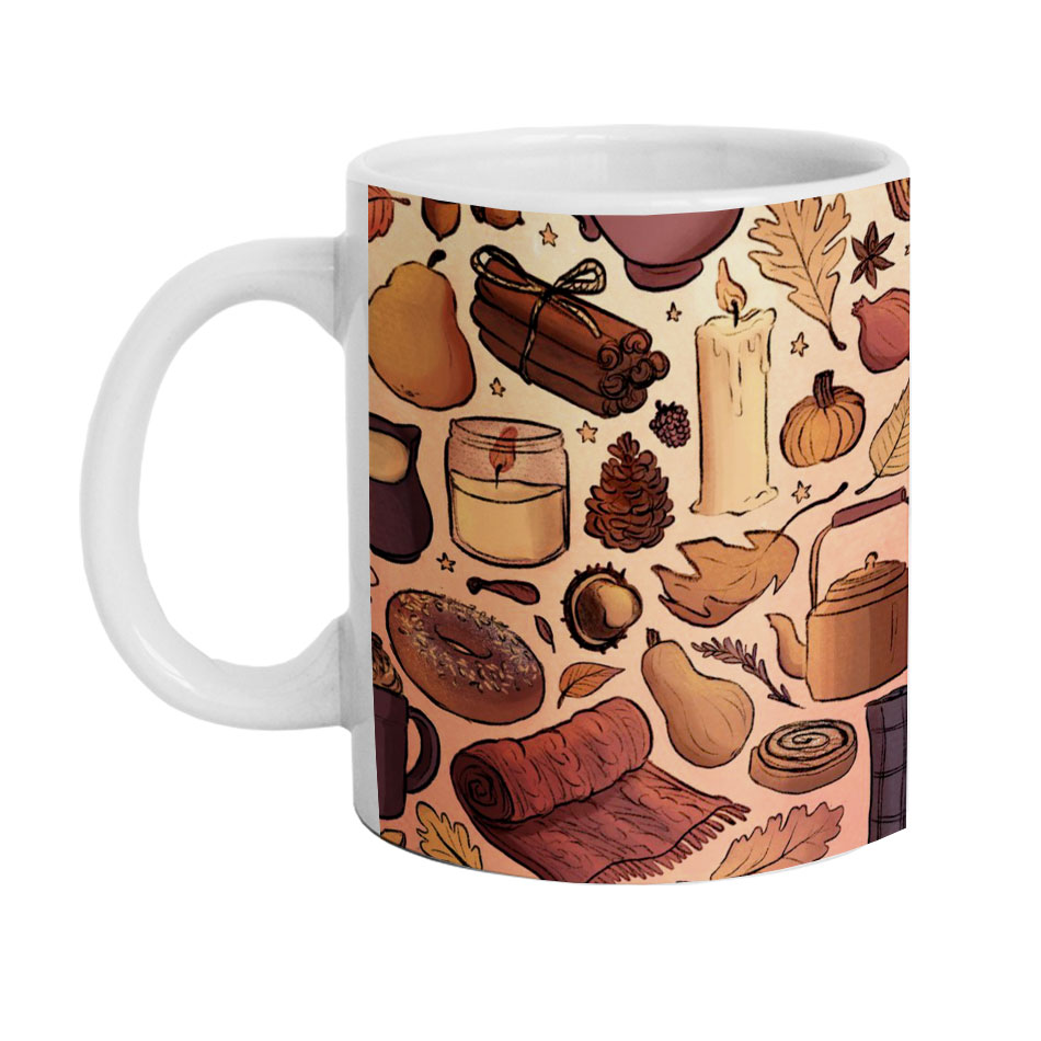 ماگ دارلی طرح پاییز فانتزی مدل DarlyM1035