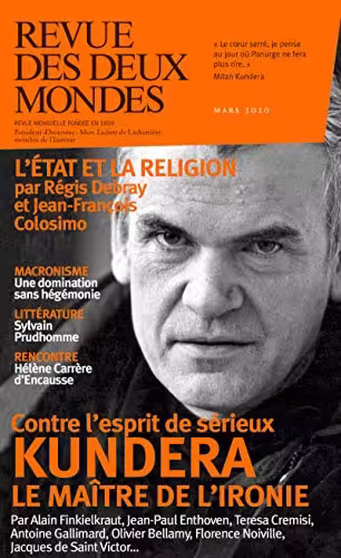 خرید و دانلود نسخه کامل کتاب Revue des Deux Mondes: Milan Kundera le maître de l'ironie (French Edition) -   Convereted Pdf