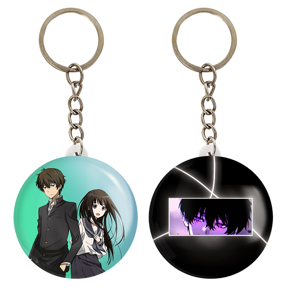 جاکلیدی خندالو مدل چیتاندا و اورکی انیمه هیوکا Hyouka کد 1711417105 مجموعه 2 عددی