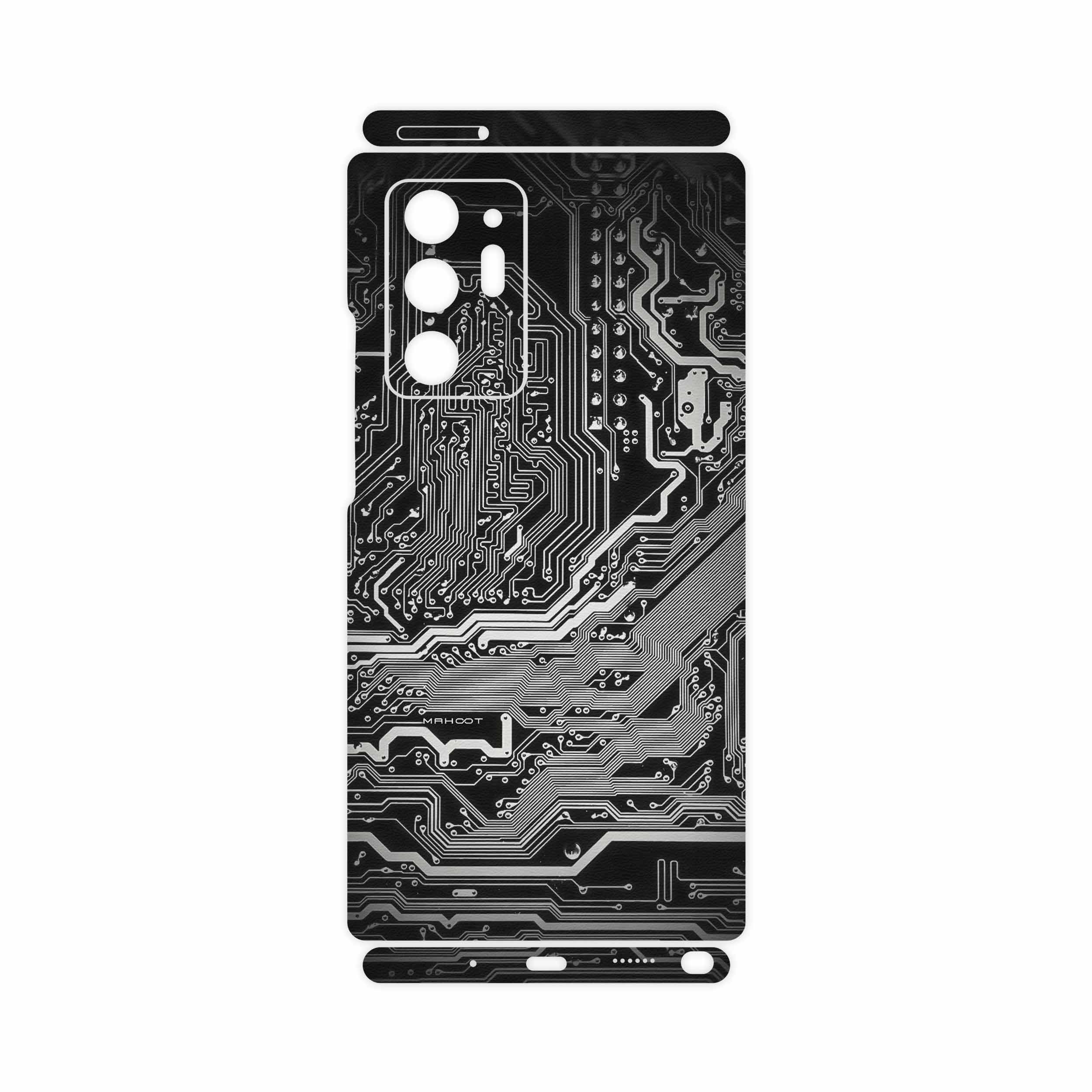 برچسب پوششی ماهوت مدل Black Printed Circuit Board-FullSkin مناسب برای گوشی موبایل سامسونگ Galaxy Note 20 Ultra