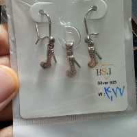 نیم ست دخترانه نقره  عیار 925 شامل گردنبند و گوشواره  بسیار زیبا