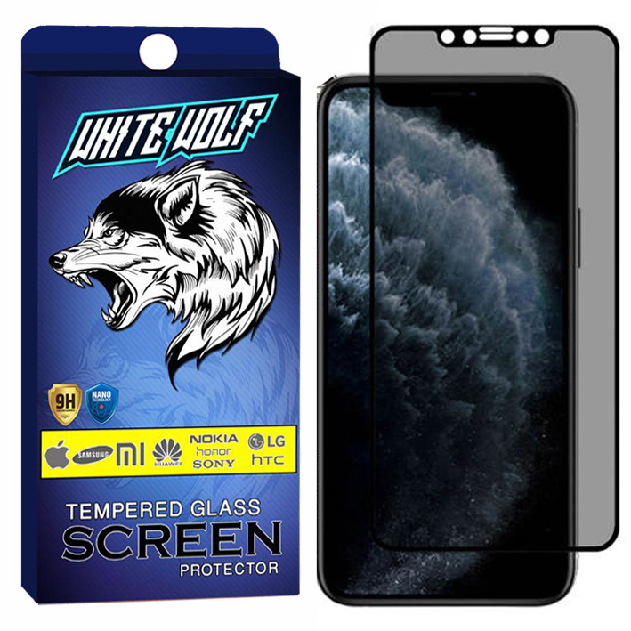 محافظ صفحه نمایش حریم شخصی وایت ولف مدل WGP مناسب برای گوشی موبایل اپل iPhone 11 | کالا برتری