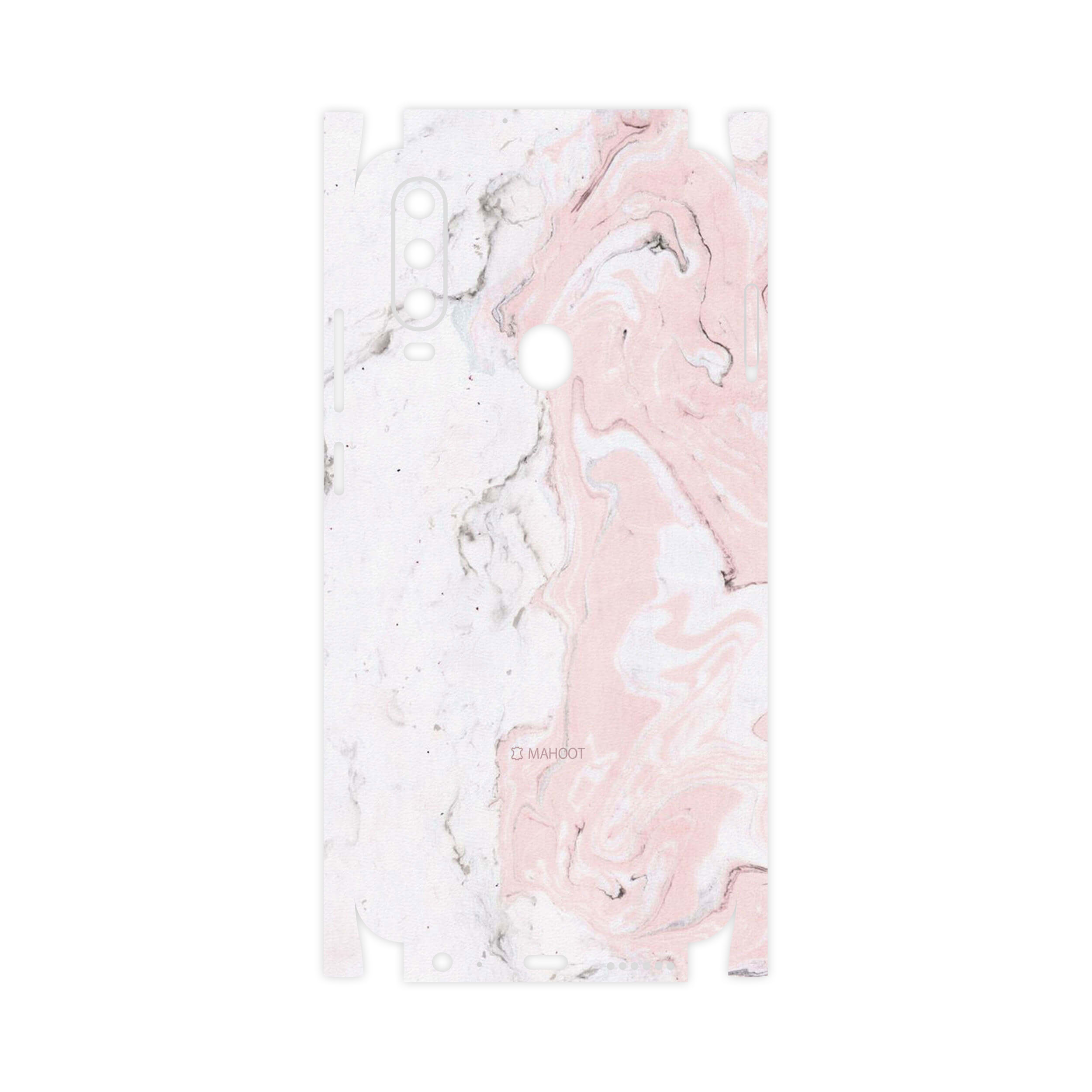 برچسب پوششی ماهوت مدل Blanco-Pink-Marble-FullSkin مناسب برای گوشی موبایل جی ال ایکس Shahin 2