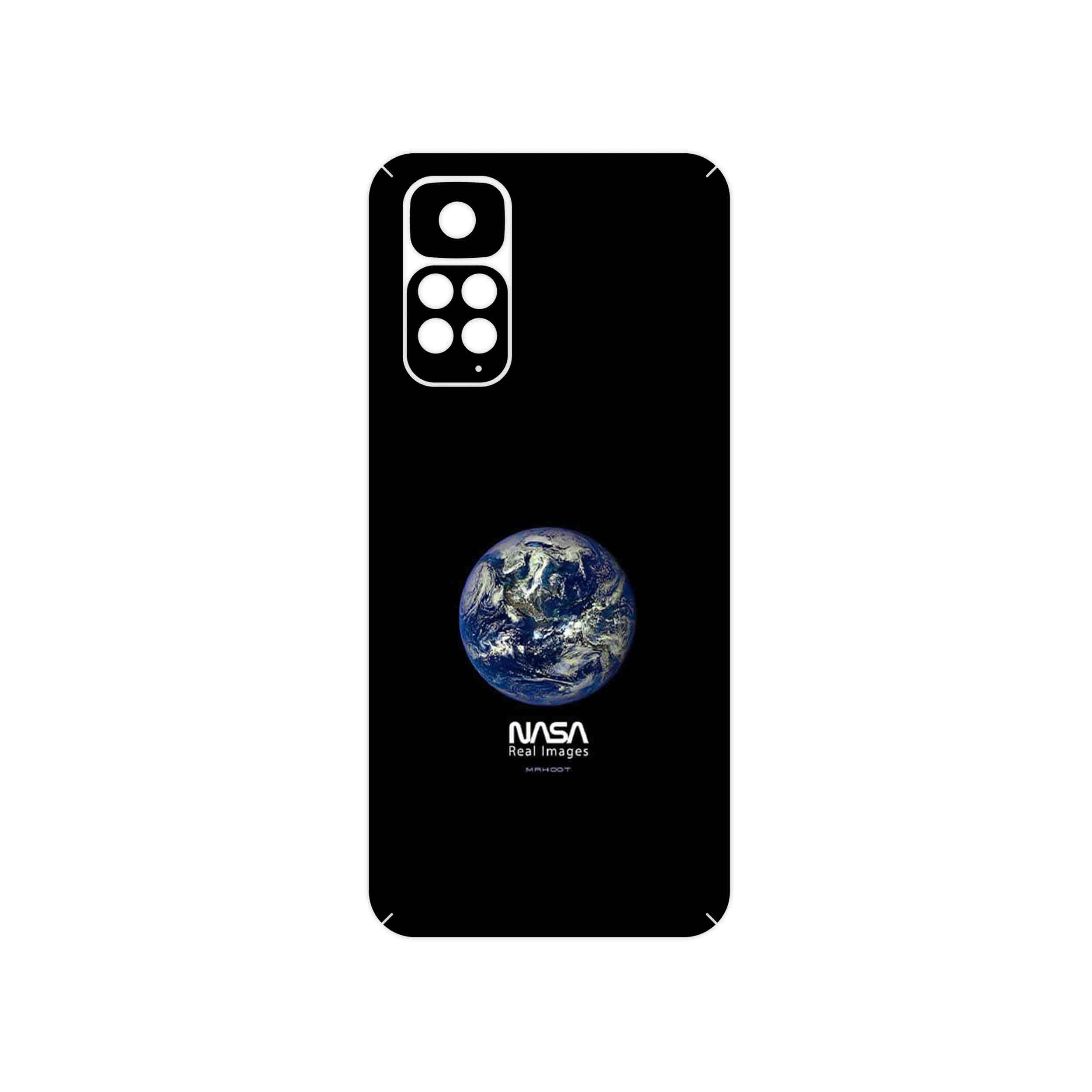 برچسب پوششی ماهوت مدل NASA Home Earth مناسب برای گوشی موبایل شیائومی Redmi Note 11S