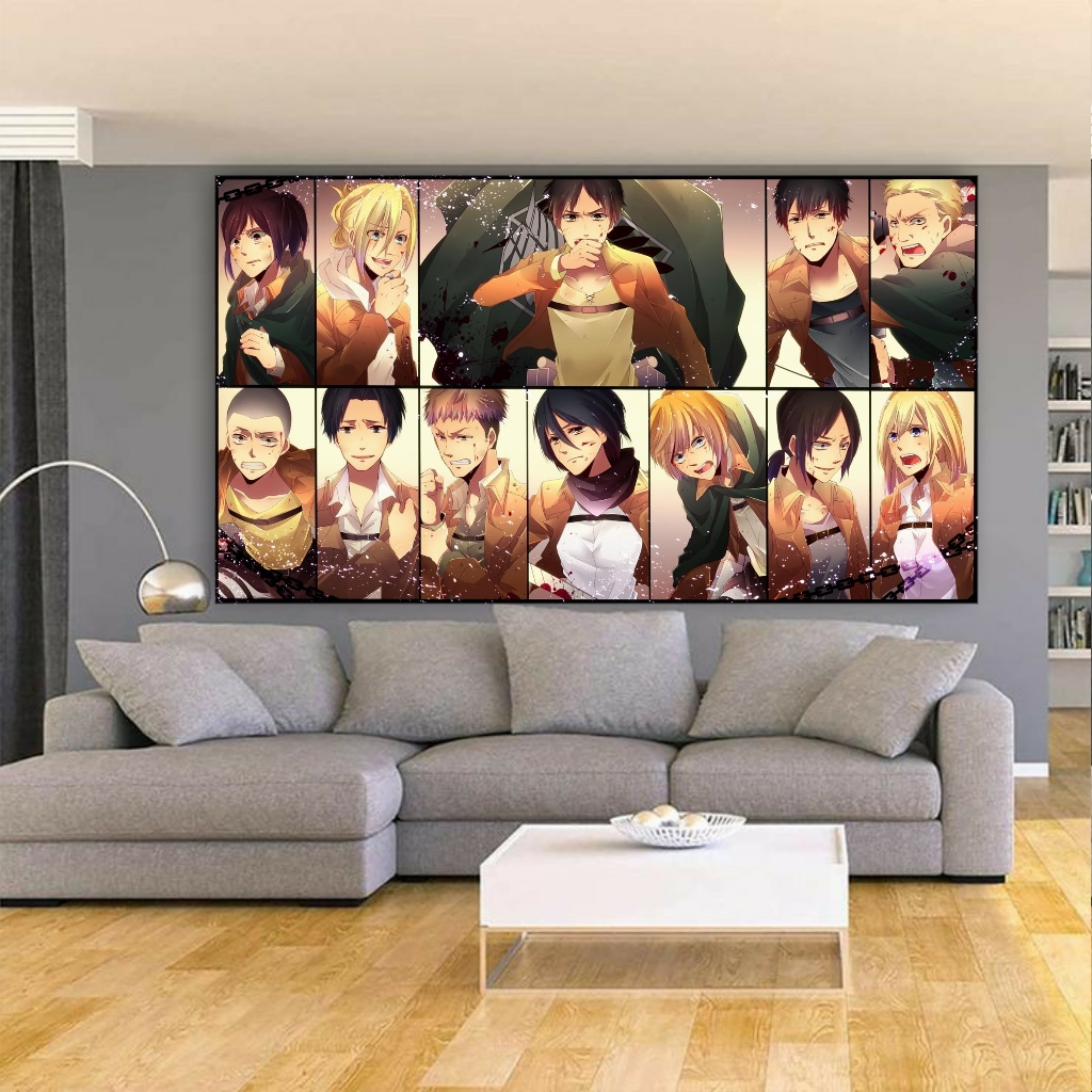 تابلو بوم طرح انیمه اتک آن تایتان مدل SDB89
