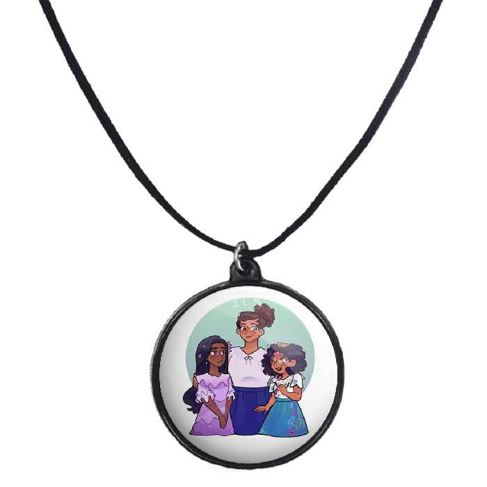 گردنبند پرمانه طرح Encanto کد pmb.26856 مدل دو طرفه