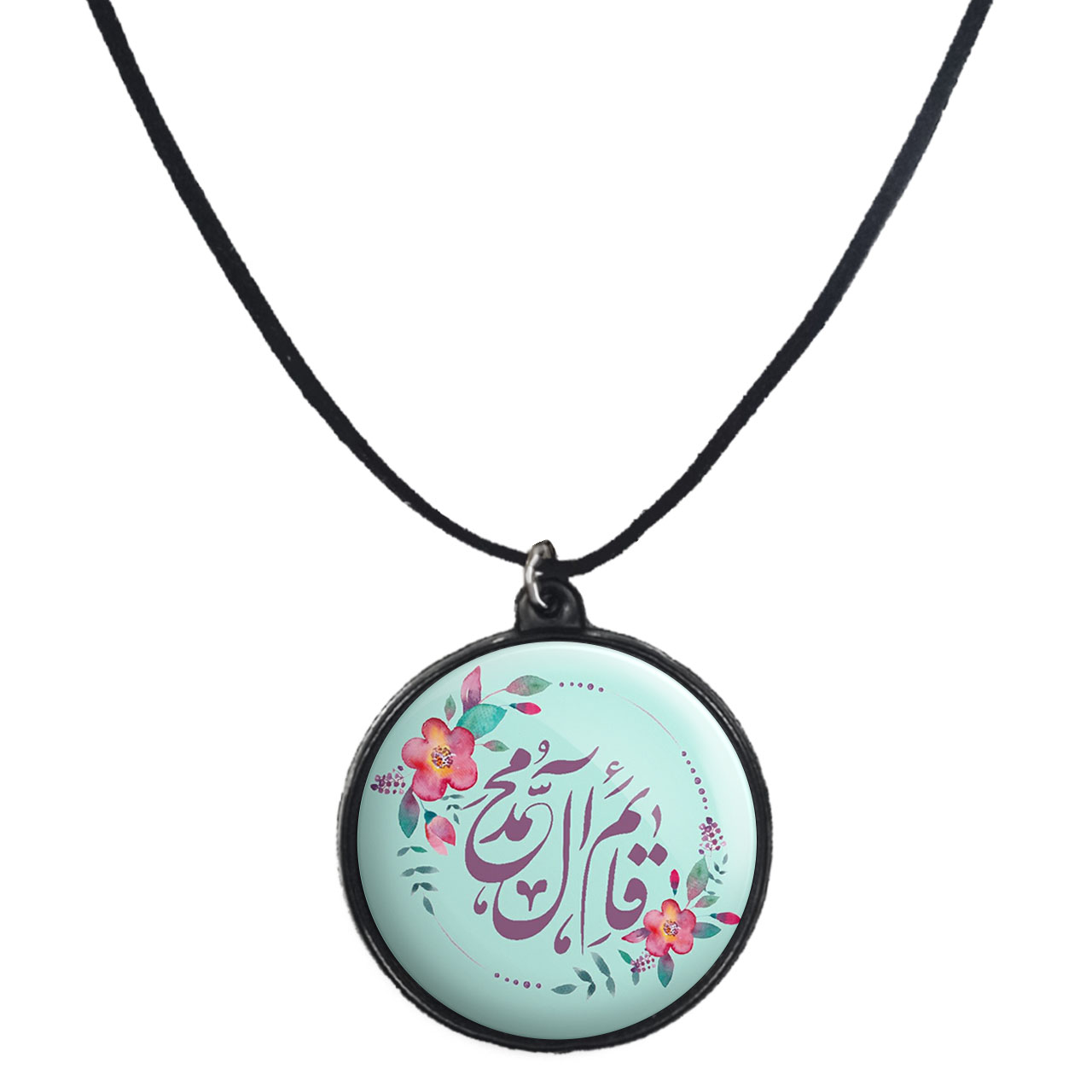 گردنبند پرمانه طرح امام زمان کد pmb.23646 مدل دو طرفه