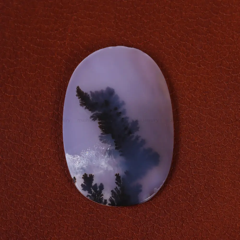 نگین عقیق شجر کد 21341 - جواهری مشاهیر