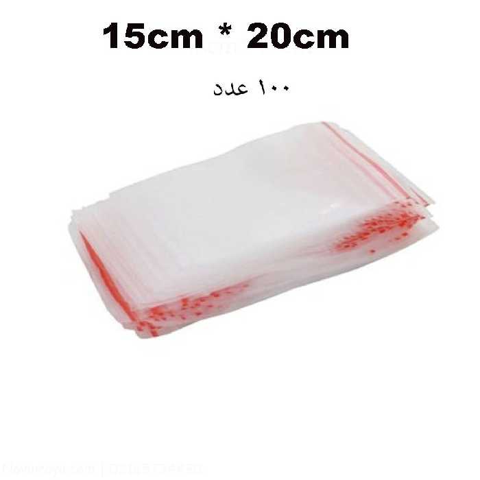 کیسه زیپ دار مدل R15&amp;SH20 بسته 100 عددی