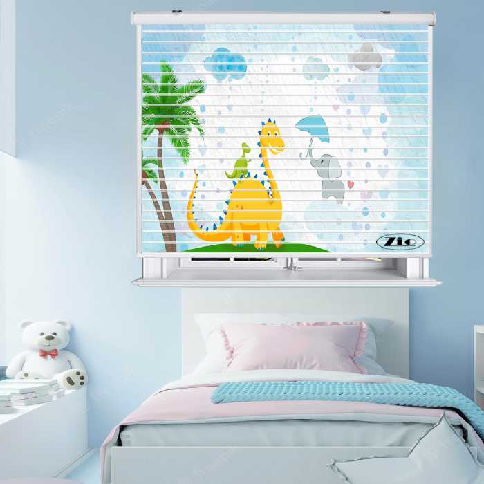 پرده زبرا زیو مدل K3091 سایز 150x150 سانتی متر