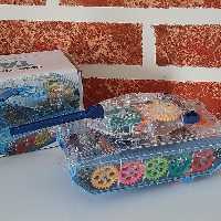 تانک اسباب بازی  تانک موزیکال تانک باطری خور  اسباب بازی  پسرانه چراغ دار