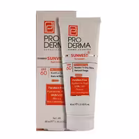 کرم ضدآفتاب حاوی مرطوب کننده SPF60 بژ طبیعی پرودرم